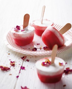 Rose and Watermelon Popsicles